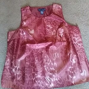 Susan graver animal print top new 1x